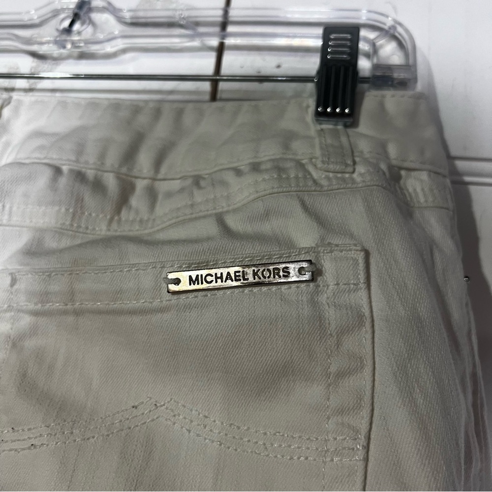 Michael Kors Bootcut Flare Jeans White Size 2 Mid Rise Spring Flare Casual - Picture 6 of 9